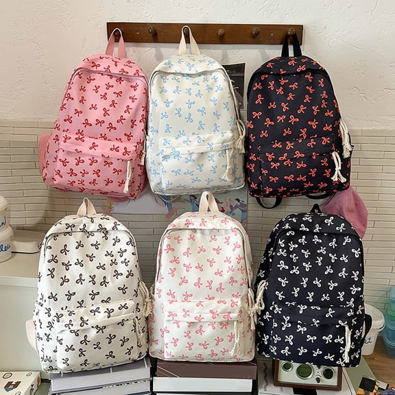 Backpacks for School, 2026 Cute Preppy Bag Floral Printed Kawaii Backpack Cottagecore Backpack Laptop Daypack Back to School