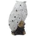 thumbnail image 4 of Northlight Glittered Owl Perched on a Branch Statue - 6", 4 of 6