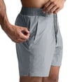 thumbnail image 2 of Mens Athletic Shorts 5 Inch Quick Dry Gym Workout Shorts Men Lightweight Sports Running Shorts With Pockets light gray XL, 2 of 5
