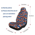thumbnail image 5 of Yiaed Abstract Vintage Fox and Plants Print Car Seat Covers,Universal Auto Seats Protector Fits for Car,SUV Sedan,Truck,Automotive Seat Covers & Accessories-2 PCS, 5 of 9