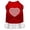 Red W/White, variant on Pet Dog Cat Dress Screen Printed, "Chevron Heart"