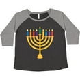 thumbnail image 3 of Inktastic Hanukkah Menorah Candles Women's Plus Size T-Shirt, 3 of 5