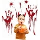 thumbnail image 1 of 2pcs Blood Stamp Floor Decor Blood Handprint Sticker Halloween Wall Stickers Halloween Window Decals Haunted House Wall Clings, 1 of 5