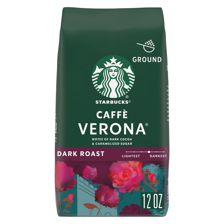 STARBUCKS CAFFE VERONA 220g 6つ 6 pack) Starbucks Caffè Verona, Ground Coffee, Dark Roast Hot or