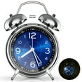 thumbnail image 1 of Reloj Despertador Súper Ruidoso para Personas Que Duermen con Mucho Espíritu, Reloj Despertador de 4 Pulgadas con Doble Campana y Luz de Fondo, Silencioso sin Tictac y Esfera Luminosa, Relojes Desper, 1 of 7