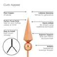 thumbnail image 2 of Good Directions Lancelot Pure Copper Rooftop Finial with Roof Mount by, 2 of 2
