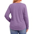 thumbnail image 4 of Fantaslook Lace Plus Size Tops for Women Long Sleeve V Neck Blouses Fall Tunic Shirts L-5XL, 4 of 9