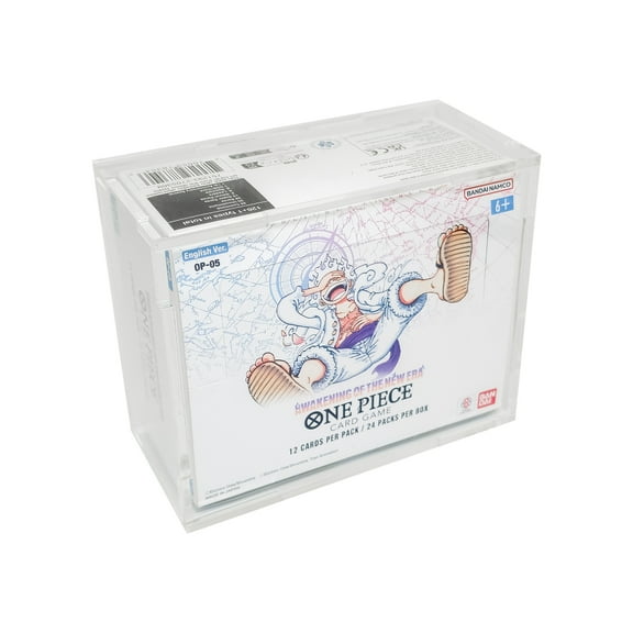 Acrylic Display Case for One Piece Booster Box (OP-04, OP-05)