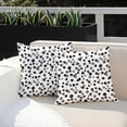 thumbnail image 4 of Outdoor Pillow Covers 18x18 Inch Set of 2 Black Polka Dot Decor Waterproof Throw Pillow Covers Farmhouse Outdoor Waterproof Pillow Covers Decor for Patio Funiture Garden Sofa Couch, 4 of 6
