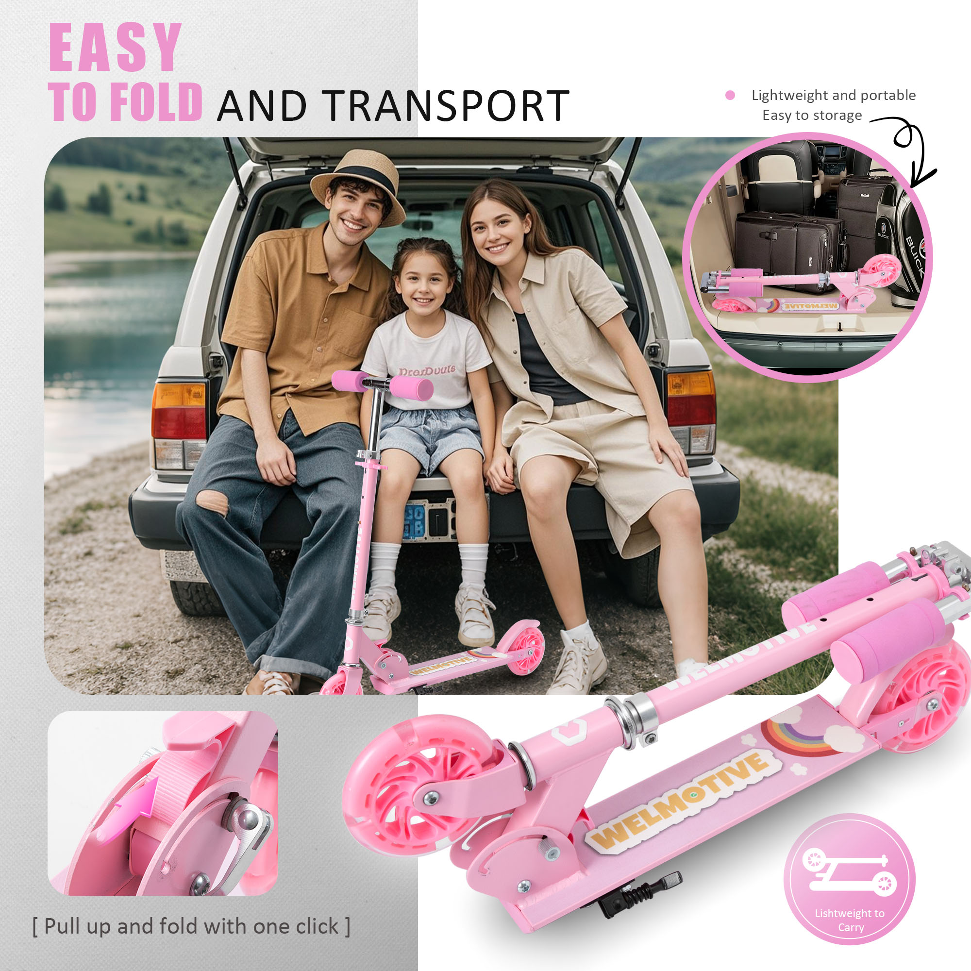 Welmotive Kick Scooter for Kids 3-8 with Adjustable Height photo 7