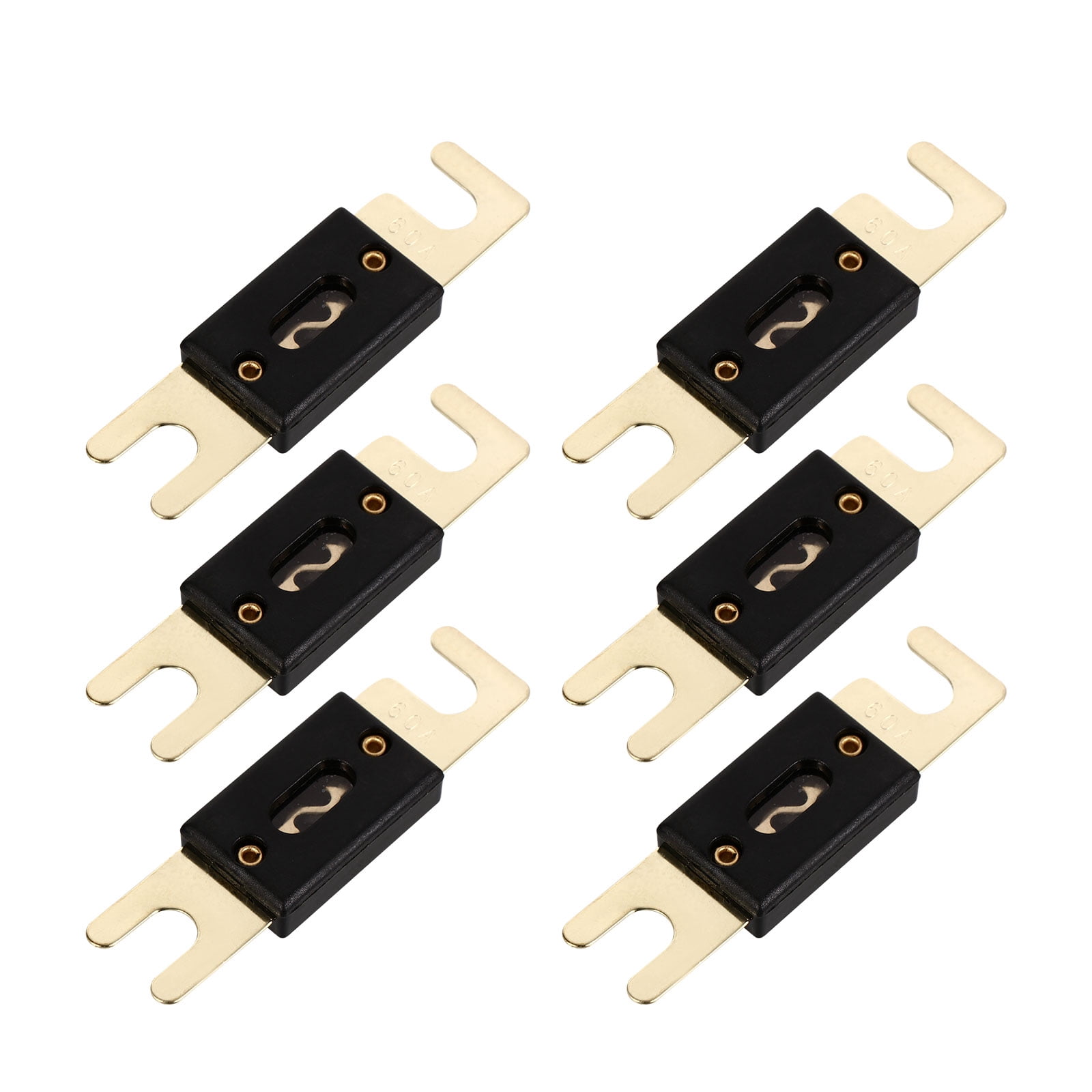 WORGEOUS 18-Piece 60A Inline Fuse Set for Car Audio System and Auto Electrical Use