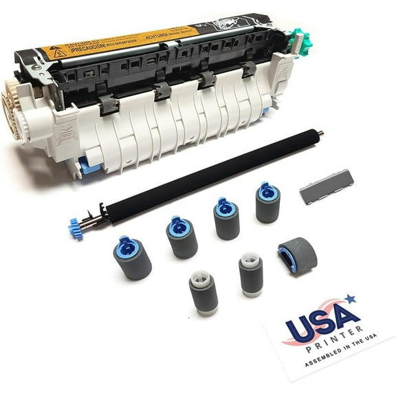 USA Printer Q2436A-MTKv1-USA (Q2436-69007) Maintenance Kit for HP LaserJet 4300 includes RM1-0101 Fuser, RM1-0699 Transfer Roller, & Tray 1-3 Roller Kit (110V)