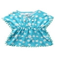 thumbnail image 2 of CNKOO Robe de Plage Florale pour Bébé Fille, Maillot de Bain Ample à Franges, Poncho d'Été, 2 of 8