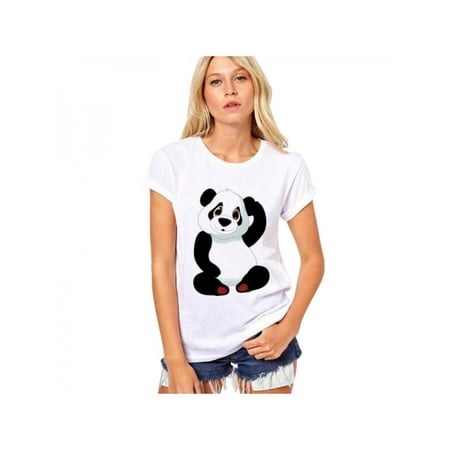 New Cube - Lavaport New Short Sleeve O-neck T Shirt Cute Panda Print Women Summer Cotton Clothes Casual Loose Female Tee Tops