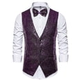 thumbnail image 3 of Chaleco informal con lentejuelas y personalidad Fash para hombre Et, 3 of 3
