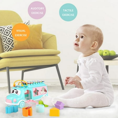 

1PCS Baby Toys 6 to 12 Months/ Baby Bus Car Toys / Music Baby Toys 0-3 Months/ Infant Toys 0-3 Months/ Baby Bus Car 0-6 Months
