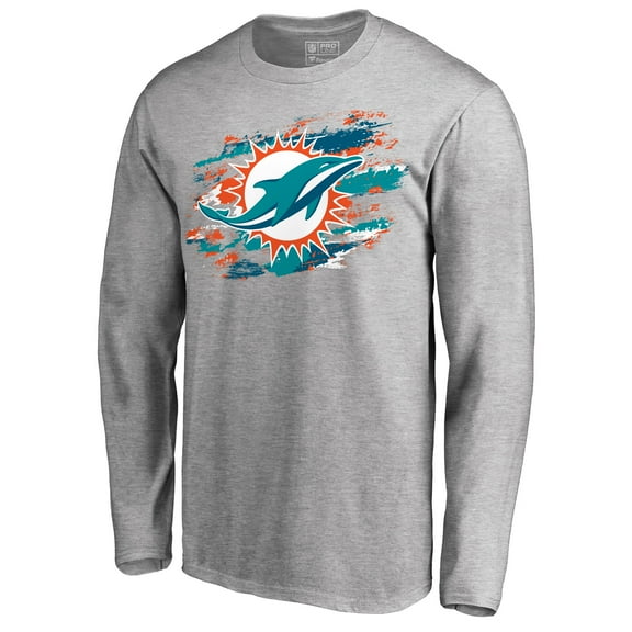 Men's Ash Miami Dolphins True Colors Long Sleeve T-Shirt