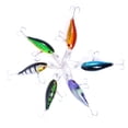 thumbnail image 3 of HENGJIA Crankbait Crankbaits for Bass Fishing Crappie Lures 6pcs Deep Diving Crankbait 4.13inches Bass Crank baits, 3 of 17