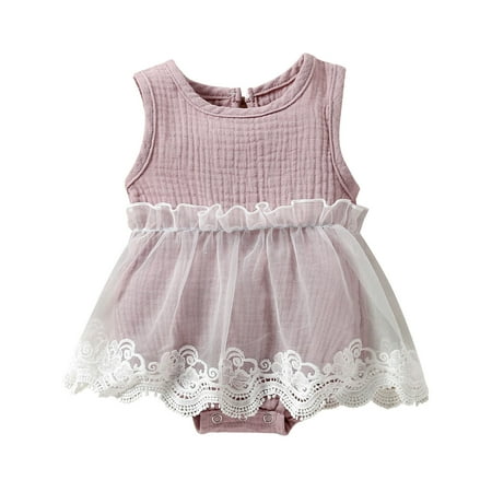 

Larisalt Baby Bodysuit Baby Girl Basic Bell Short Sleeve Cotton Romper Bodysuit Tops Clothes Purple