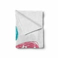 thumbnail image 2 of Gender Reveal Soft Flannel Fleece Throw Blanket, Hand Drawn Style Sketch Boy and Girl Letters Toddler Baby Shower Art, Cozy Plush for Indoor and Outdoor Use, 50" x 60", Teal Pink White, by Ambesonne, 2 of 6