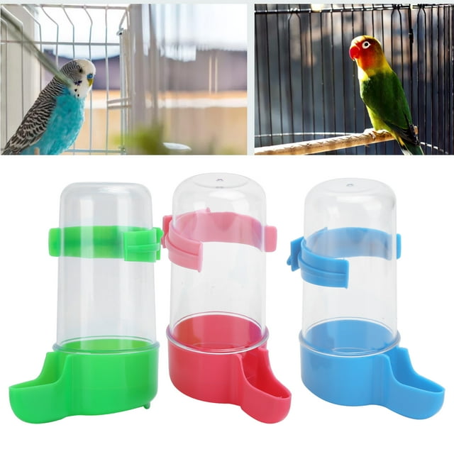 Automatic Bird Water Dispenser, 3PCS Bird Water Dispenser Bird Water Feeder Bird Automatic Bird Waterer Bird Cage Waterer Feeder Drinker Bottle Container For Parakeet Conure Mynah