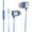 Blue, variant on Wired Earbuds Gaming with Dual Camera Setup with Emergency Flashlight Built-in HD Microphone Easy One-Touch Use Red Vibrant Sunset Series Dynamic Pulse Edition Red
