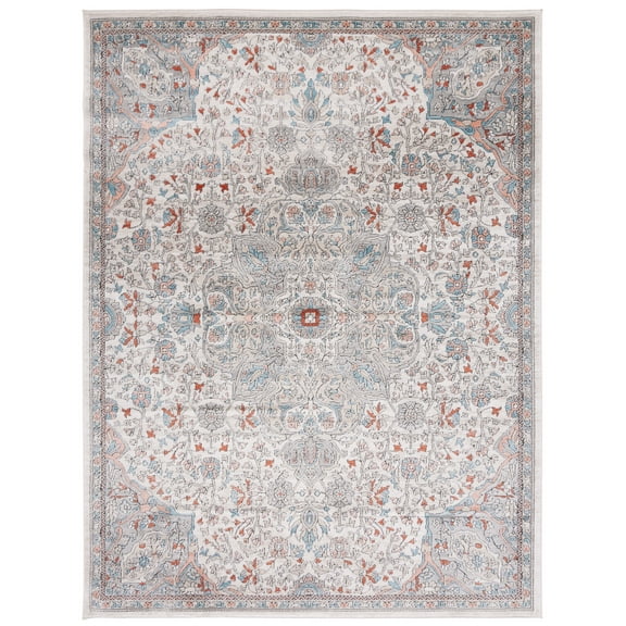 SAFAVIEH Oregon Einri Floral Area Rug, Grey/Ivory, 8' x 10'