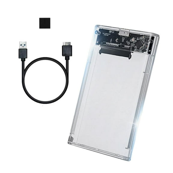 Clear USB3.0 2.5inch Hard disk Enclosure Case Box for Home Office PC Laptop Hard Disk Housing