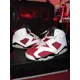 thumbnail image 2 of Ni - ke Size 9- Air Jordan 6 Retro 2014 Carmine White Red Shoes 384664-160, 2 of 5