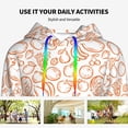 thumbnail image 4 of Lsque Simple Fruit Pattern Casual Women's Hoodie,Hooded Sweatshirt with Kangaroo Pocket,Pullover Hoodie with Eye-catching Drawstrings-Large, 4 of 7