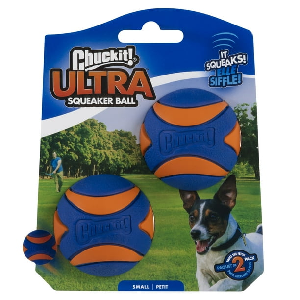 Chuckit Ultra Squeaker Ball Dog Toy Small 2 Pack Walmart Com