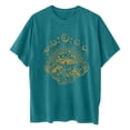 thumbnail image 4 of Camiseta de mujer Camisetas de Halloween Camiseta divertida de manga corta Camiseta estampada Tops Blusa Regalo para mujer Fridja zx2148, 4 of 6