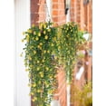 thumbnail image 4 of JilgTeok Back to School Artificial Fake Hanging Flowers Plants with Basket for Outdoor Decoration,Fake Silk Flower UV Resistant for Outside, Faux Rose Flower for Home Patio Garden Porch Decor(H:30in), 4 of 5