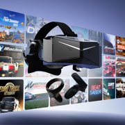 Pimax Crystal Light PCVR Headset - 35 PPD, 2880x2880 per Eye Resolution, 8K QLED Display with Local-Dimming, Inside-Out Tracking, PC VR Headset for Flight Sims, iRacing & Gaming