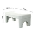 thumbnail image 2 of OULII 1Pcs Portable Step Stool PP White Household Toilet Stool for Adults, 2 of 8