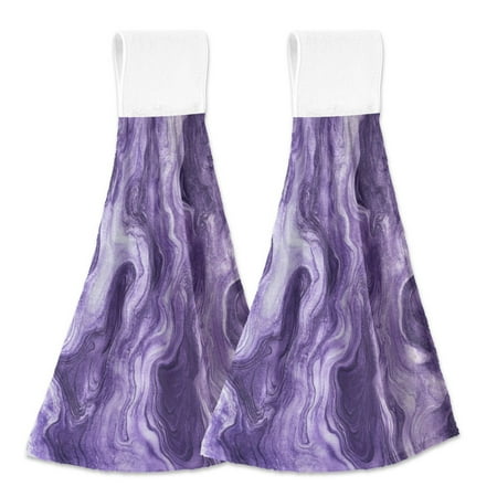 

2 Bathroom Towels Kitchen Towels 18.2x14In Velcro Hand Wipes Dish Cloths & Dish Towels Washroom Towels Face Towel Hand Wipes Purple Lava