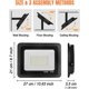 thumbnail image 5 of Foco reflector LED oso de fresa 100 W IP66 5000 lm 72 LED, 5 of 5