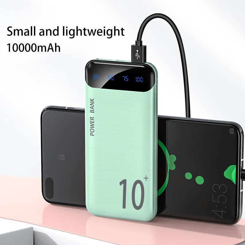 A High-Capacity Portable Power Bank with 10000/20000Mah, Suitable for Iphones And Android Phones, As Well As Tablets, Headphones, And Other Electronic Devices. It Features Dual USB Outputs