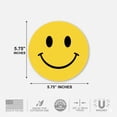 thumbnail image 3 of Smiley Face Magnet 5.75" Circle, Happy Face Magnets for Cars, UV Protected 30 Mil Thick Circle Car Magnets, Yellow Smiling Fridge Magnet, Face Magnet by Magnet America, 3 of 4