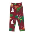 thumbnail image 4 of Disketp Print Women'S Comfy Pajama Pants Casual Drawstring Palazzo Lounge Wide Leg Pants, 4 of 9