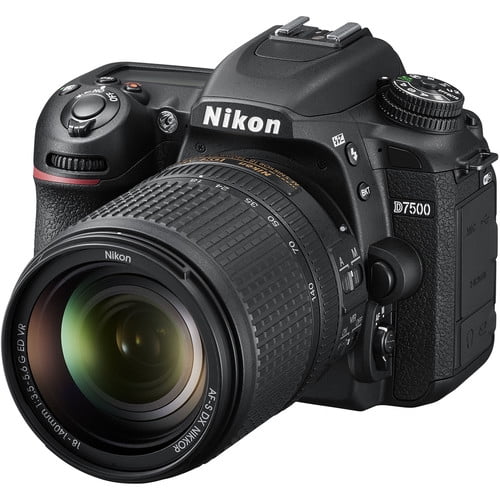 Open Box Nikon D7500 20.9MP DSLR Camera with AF-S DX NIKKOR 18-140mm f/3.5-5.6G ED VR Lens, Black