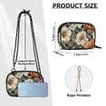 thumbnail image 4 of FORMRS Mini Crossbody Bag for Women Adjustable Shoulder Rope Travel Casual Phone Purse, Gray Floral Pattern, 4 of 7