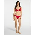thumbnail image 4 of Time and Tru Women's and Women's Plus Size Ribbed Underwire Bikini Top, Sizes XS-3X, 4 of 5