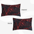 thumbnail image 3 of Binfone Cyberpunk Cityscape Lights Standard Size Pillowcase, Long Staple Pure Cotton Envelope Closure Pillow Cover (Pillow core not included),16"x24", 3 of 7