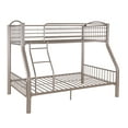 thumbnail image 2 of Powell Kalmia Heavy Metal Kid's Twin over Full Convertible Bunk Bed with Built-In Ladder, Pewter, 2 of 14