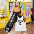 thumbnail image 5 of Baloncesto Lakers James muñeca juguete llavero bolsa de dibujos animados colgante coche llavero, 11 Feliz Sencillez, 5 of 5