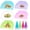 Multicolor, variant on 5 Pack Food Cover Tents, Food Covers for Outdoors, Mesh Cover, Reusable and Collapsible Outdoor Picnic Net for Parties Picnics, BBQs, Fruit Covers