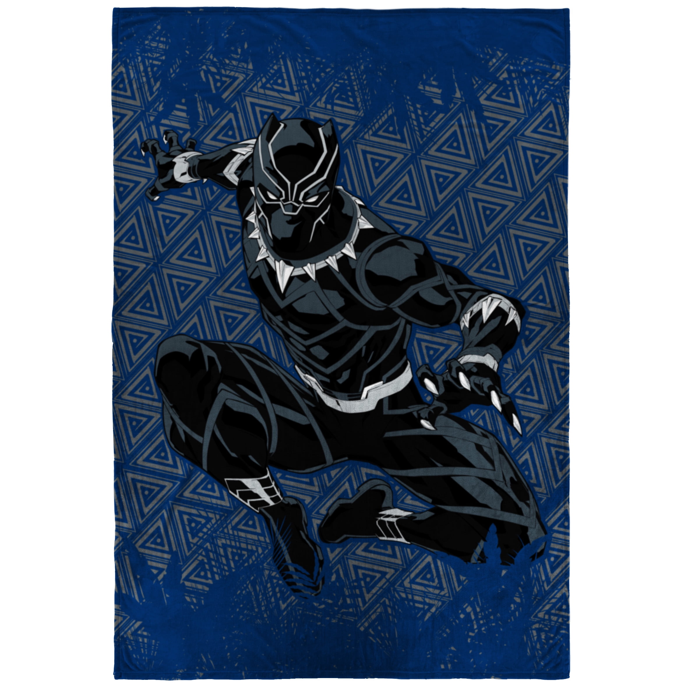 Black Panther King of Wakanda Kids Blanket, 62 x 90, Microfiber, Black, Marvel
