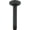 Black, variant on Delta Universal Showering Components: Shower Arm & Flange - 6" Ceiling Mount