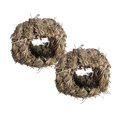 thumbnail image 1 of Paquete De 2 Juguetes De Nido De Paja De Cama De Paja Natural Tejida A Mano Para Loro Cacatúa Periquito Cacatúa Gris Africano Guacamayo Sunnimix Nido de pájaro canario tejido a mano, 1 of 8